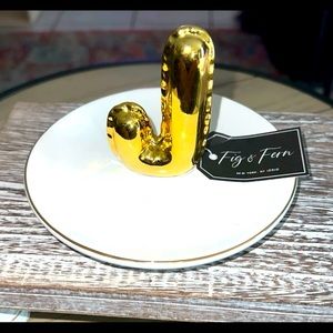 MYLAR BALLOON/ PUFFY LETTER J TRINKET DISH